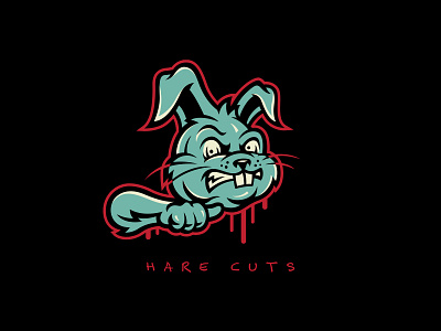 Hare Cuts branding design graphic design hare illustration illustrator logo rabbit vector