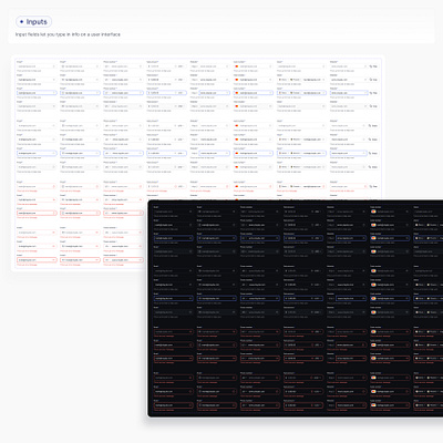 Design System - Input Fields & Dropdowns app ui branding design assets design system design templates ui kit uiux