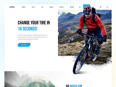 reTyre - eCommerce for a biking company agency bike biking clean design ecommerce figma photoshop shop tyres ui ui design ux ux design web web design