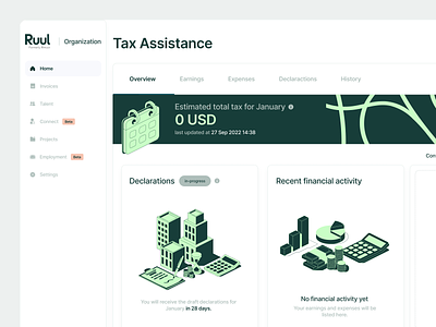 Tax Assistance 3d animation app branding color design graphic design iphone logo motion graphics page ui web