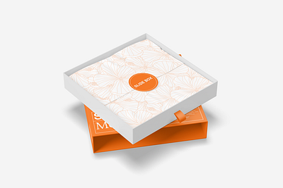 Slide Box Mockup 3d blank box brand branding business cardboard concept design digital mockup package packaging presentation product promotion realistic render slide template