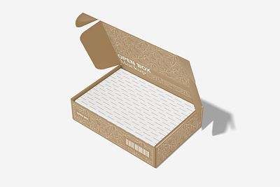 Open Box Mockup 3d advertising box brand branding business cardboard mockup object open pack package packaging packing presentation product promotion realistic render template