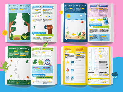 TTF Creek Kits – A Bilingual Nature Activity Book Series animal illustration bilingual design branding creative process design flat graphic design illustration illustrator kid art kid lit art logo design logomark nature inspired nature logo outdoor learning print design sister brand submark vector