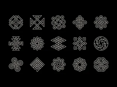 Goal NextGen all icons branding communities graphic design icon design icons identity knot logo ngo patterns sustainability vector weaving