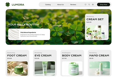 LUMORA — Nature-inspired Web Design design ui ux web