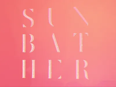 Interactive Sunbather Album artwork with Unicorn Studio album animation design interactive mimimal modern music unicorn studio