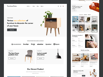 Furniture Website Designs e commerce website furniture furniture website ui ui design website design