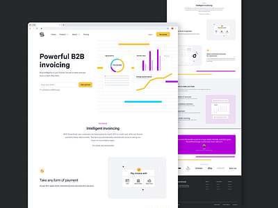 Startup Landing Page branding design graphic design startup ui