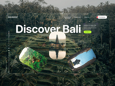 Travel landing page bali bali travel figma figma design freelance figma landing page motion graphics travel travel website ui ui design uiux website website design