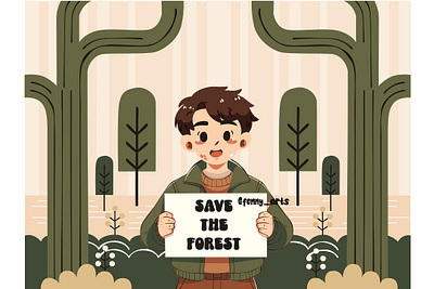 Illustrative Campaign for Forest Conservation awareness background celebration climate conservation day earth eco energy environment global warming planet protection recycle renew save saving sustainability wallpaper worldwide