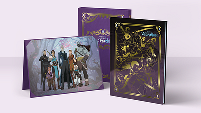 The Art of the Legend of Vox Machina (Deluxe Edition) book deluxe foil graphic design