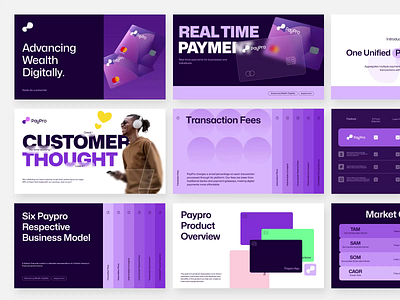 Paypro - Fintech Pitch Deck Branding animation brand brand identity branding design fintech graphic design logo logo design modern motion motion graphics payment pitch deck pitch deck motion pitchdeck presentation putple startup vektora