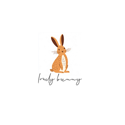 lonely bunny animal bunny colorful design graphic design illustration logo lonely