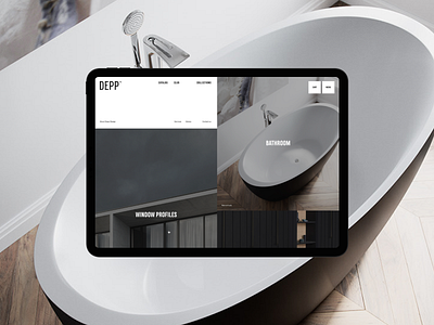 Depp Design on Dprofile® adaptive bold branding catalog dprofile grid home minimal mobile promo service shop typography ui ui design user interface ux ux design web website