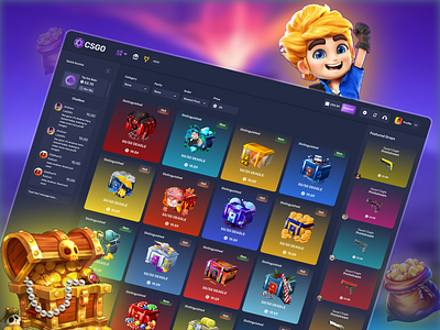 Casino Case opening 3d betting blockchain branding casino casino branding casino game crash crypto design game interface illustration live casino online casino roulette slots ui uxui web design