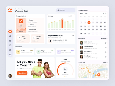 FitTrack – Fitness & Workout Dashboard UI shahriarsultan