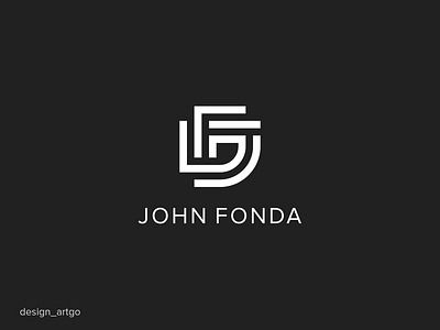 JF Monogram branding design flat illustration jf logo logos minimal monogram simple typography ui vector