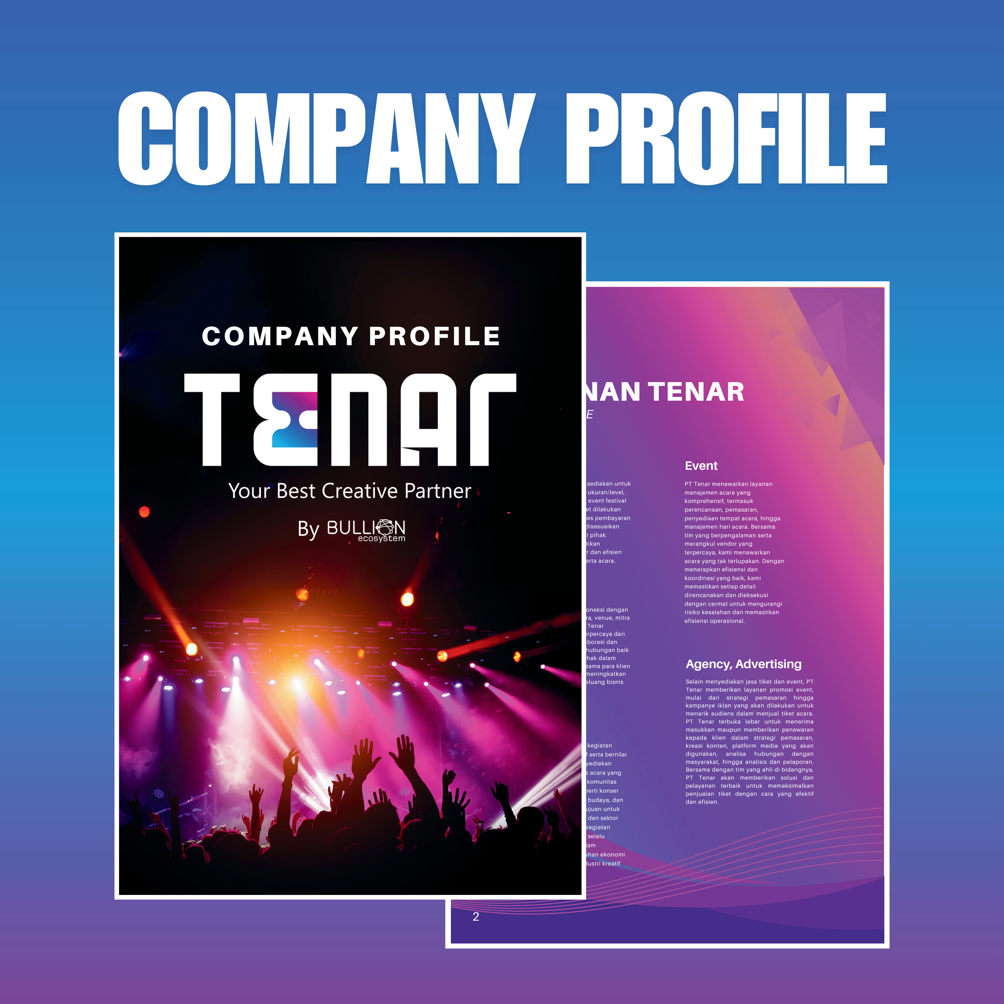 COMPANY PROFILE company profile compro graphic design pdf printing tenar