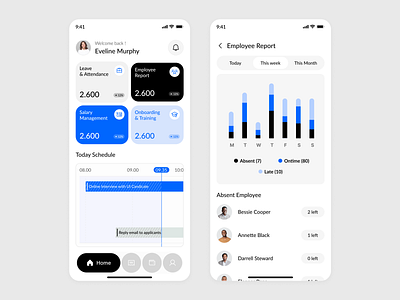 HR Management APP | UI Mobile App Design app design capi hr app hr management hr management app hr management mobile app mobile app mobile app design ui ui design ui ux ui ux design user research ux