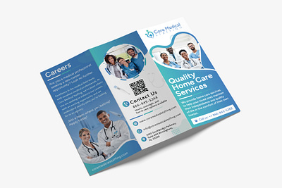 Quality Home Services Trifold Brochure aged care brochure homecare medical care print