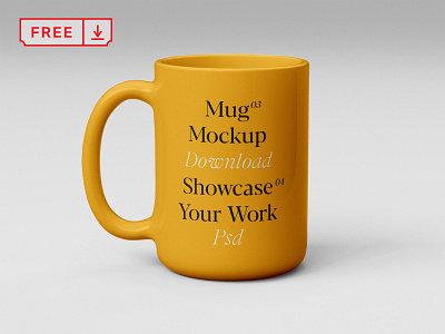 Free Realistic Ceramic Mug Mockup branding coffee design download free freebie identity logo mockup mug psd realistic template typography
