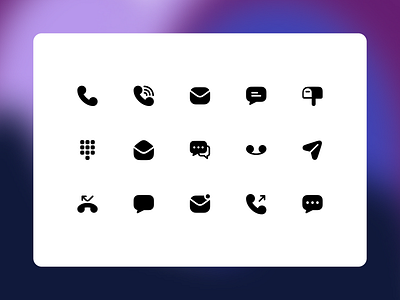 Modern Communication Filled Icons – Seamless Connectivity communication icon collection icon pack icon set icons line icons