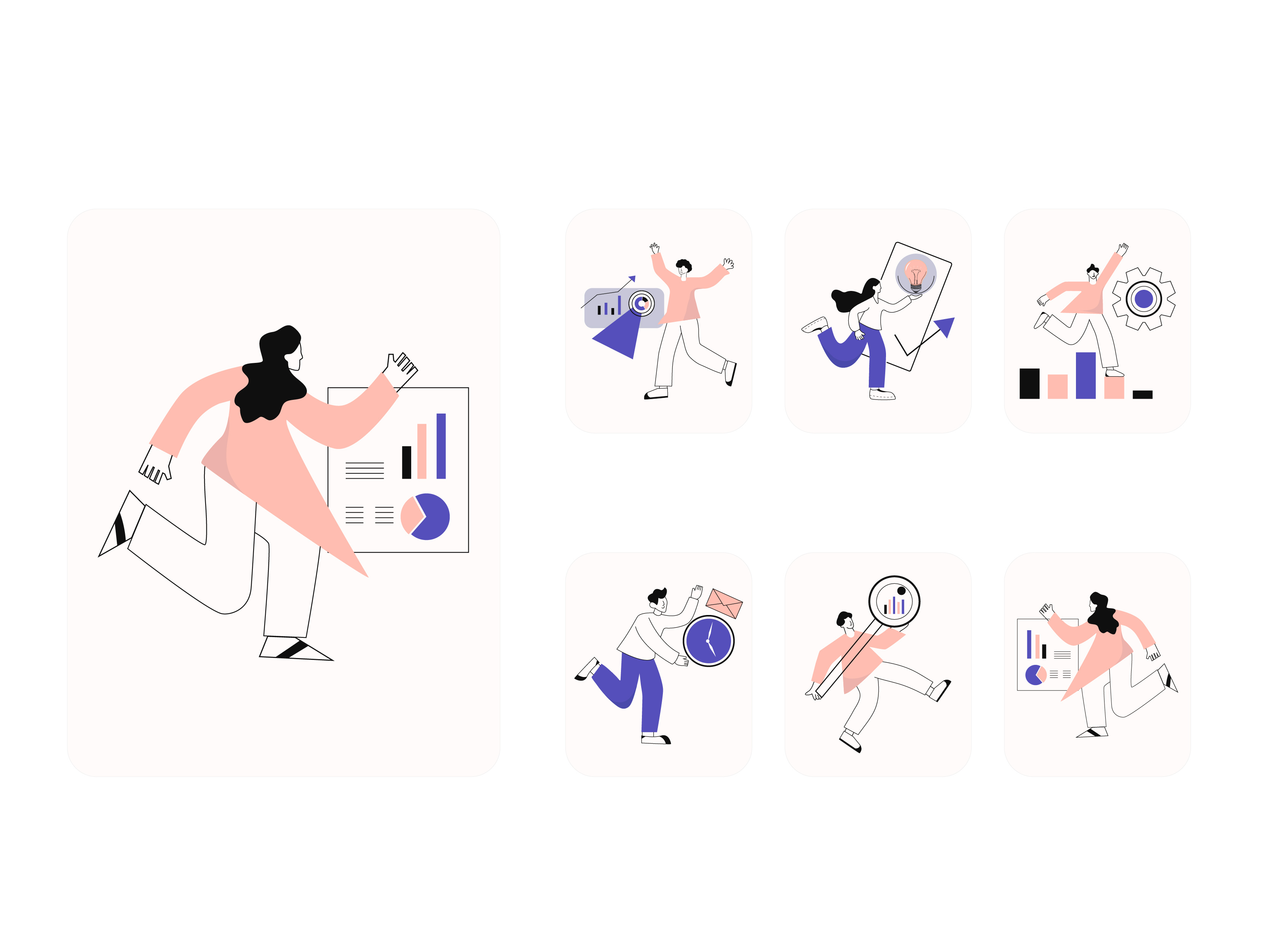 Smart Working UI Illustration collaboration design figma icon free graphic design icon iconiex icons illustration office premium smart team ui working