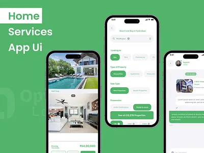 Home Services App UI 3d animation branding design figma graphic design illustration logo motion graphics ui vector