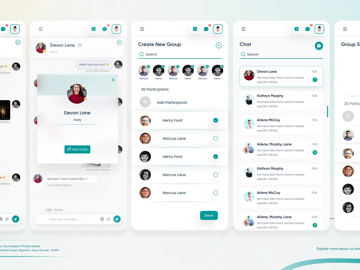 Chat Page Design designs, themes, templates and downloadable graphic ...