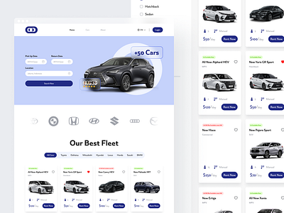 High End Car Rental Premium Market branding car landing page car rental car rental landing page car rental web landing page product design rental landing page ui uiux ux web car rental web design web design car rental