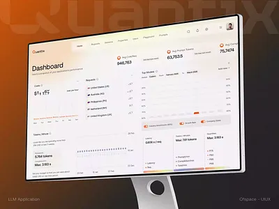 Quantix - AI Agent LLM Dashboard Application ai ai agent ai design ai design trends 2025 ai tools animation artificial intelligence dashboard ui data analytics data visualization design inspiration interaction design llm dashboard machine learning product design saas ui uiux