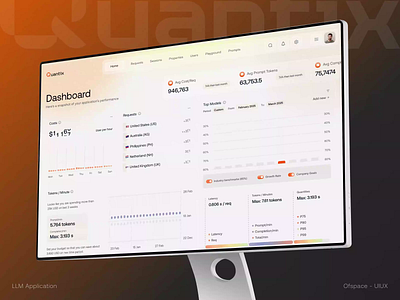 Quantix - AI Agent LLM Dashboard Application ai ai agent ai design ai design trends 2025 ai tools animation artificial intelligence dashboard ui data analytics data visualization design inspiration interaction design llm dashboard machine learning product design saas ui uiux