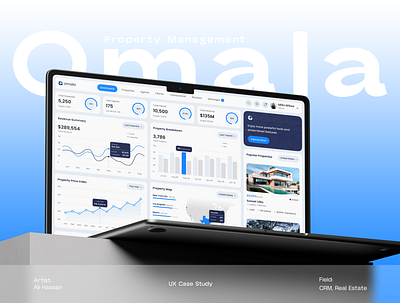 Omala Property Management - UX Case Study app dashboard design case study design crm dashboard crm platforms dashboard design dashboard ui ux design fintech landing page management tools property dashboard saas technology typography ui ux ux case study ux ui web 3.0 web dashboard