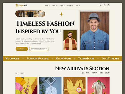 Modern Fashion Shop Hero Section UI Design app design attractive ui attractive ui ux attractive website creative ui creative website eye catching website design eye cathching ui fashion ui hero banner homepage ui landing page modern homepage modern landing page modern website ui ui design unique design unique website website design