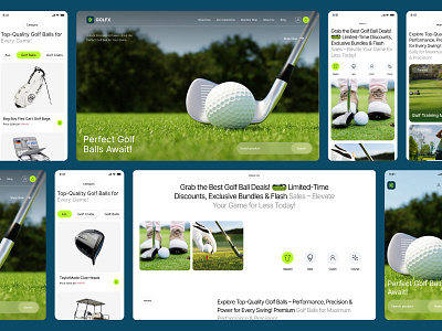 Spring - Golf Club & Training Website athlete club company courses field golf golf courses golf training golf website golf website design landing landing page minimalist oripio professional sport sports sujon web design website