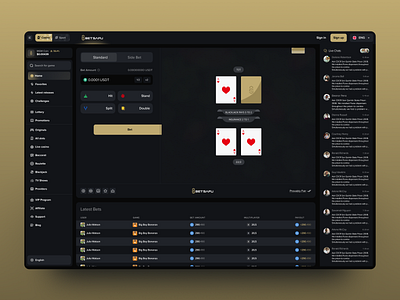 Casino Gambling | Black Jack animation black jack casino gambling ui website