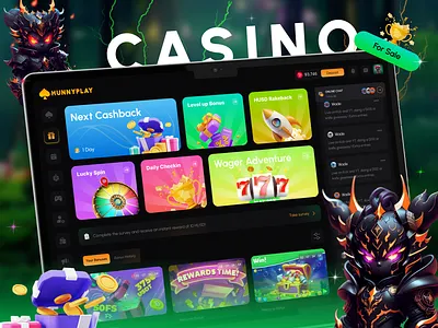 Casino Gambling Website {For Sale} bets betting dashboard bright casino casino app casino dark mode casino development casino gaming casino home page casino landing page casino website crypto casino gambling design game ui ux gaming platform igaming design poker online poker website slot game ui slots ui sporbook