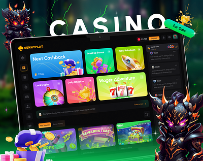 Casino Gambling Website {For Sale} bets betting dashboard bright casino casino app casino dark mode casino development casino gaming casino home page casino landing page casino website crypto casino gambling design game ui ux gaming platform igaming design poker online poker website slot game ui slots ui sporbook