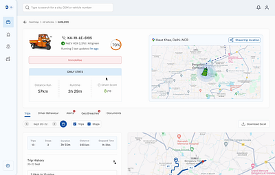 Remotely Immobilise (Stop) the Vehicle from Running ui