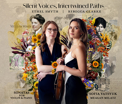 Silent Voices, Intertwined Paths X Patrick Boyer album cover beauty collage music nature women