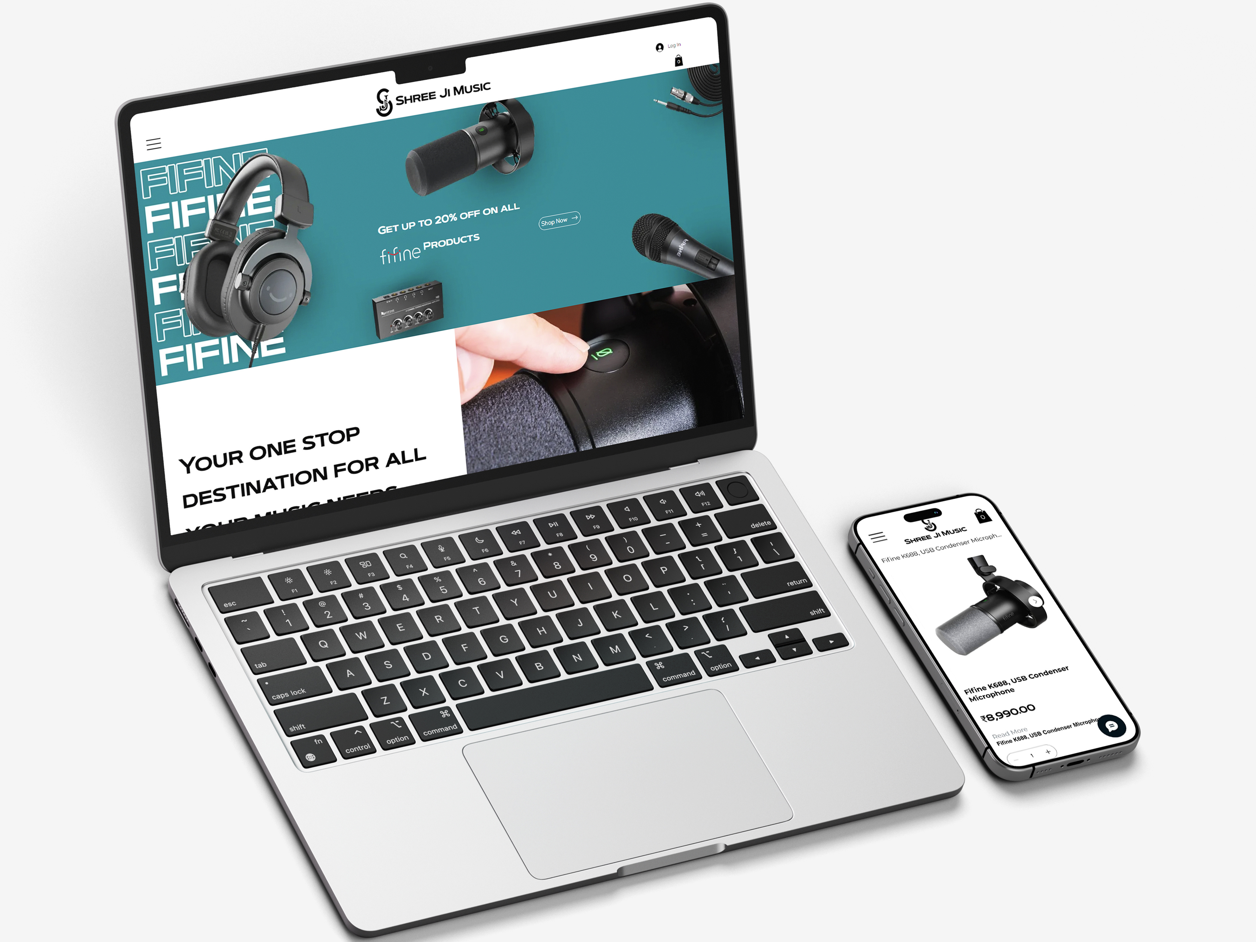 Shree Ji Music - Web Design & Branding adobe illustrator adobe photoshop branding ecommerce graphic design landing page logo logo desig ui web design website design wix