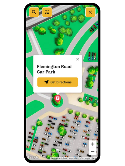 Custom Way Finding at Melbourne Royal Show app maps custom map design maps poi ui ux venue maps wayfinding