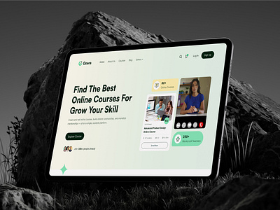 Ocera - E-learning Webflow Template animation branding business cms coach course e learning ecommerce edtech education flowfye mobile no code responsive ui uiux webflow website