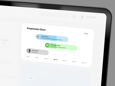 Progression chart - Daily Design 12 app card clean design flat inspiration ui ux