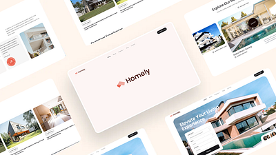 Homely - Real Estate Website Case Study agent apartments estate freelance landing page minimal property property management real estate real estate agency real estate ui real estate website realestate realtor rent saas ui ux website website design