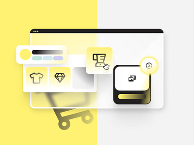 Feature Illustrations brand branding commerce figma icon iconography illustration ui vector vectors website