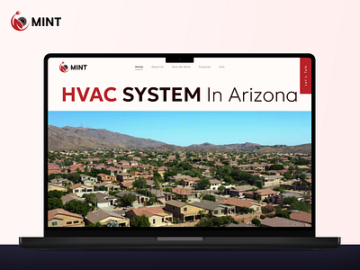 MINT - HVAC System Website Design appdesign branding creativedesign design dribbleshots figma illustration logodesign minimaldesign moderndesign prototype ui uiux ux webdesign website