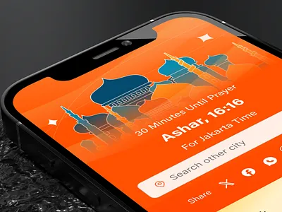 Jadwal Sholat - Prayer Time design desktop mobile mockup responsive ui ui ux uidesign