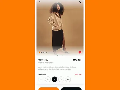 Product Page Interaction animation design mobile app design ui ux