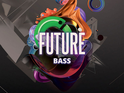 Future Bass Flyer 3d abstract abstraction club download electro flyer futuristic graphic design graphicriver poster psd shapes techno template